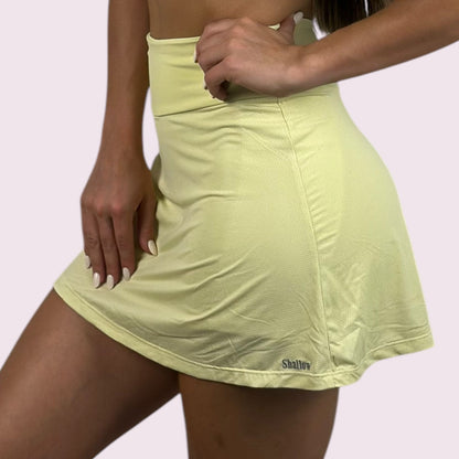 Shorts Saia Dani Dry Fit Amarelo Candy