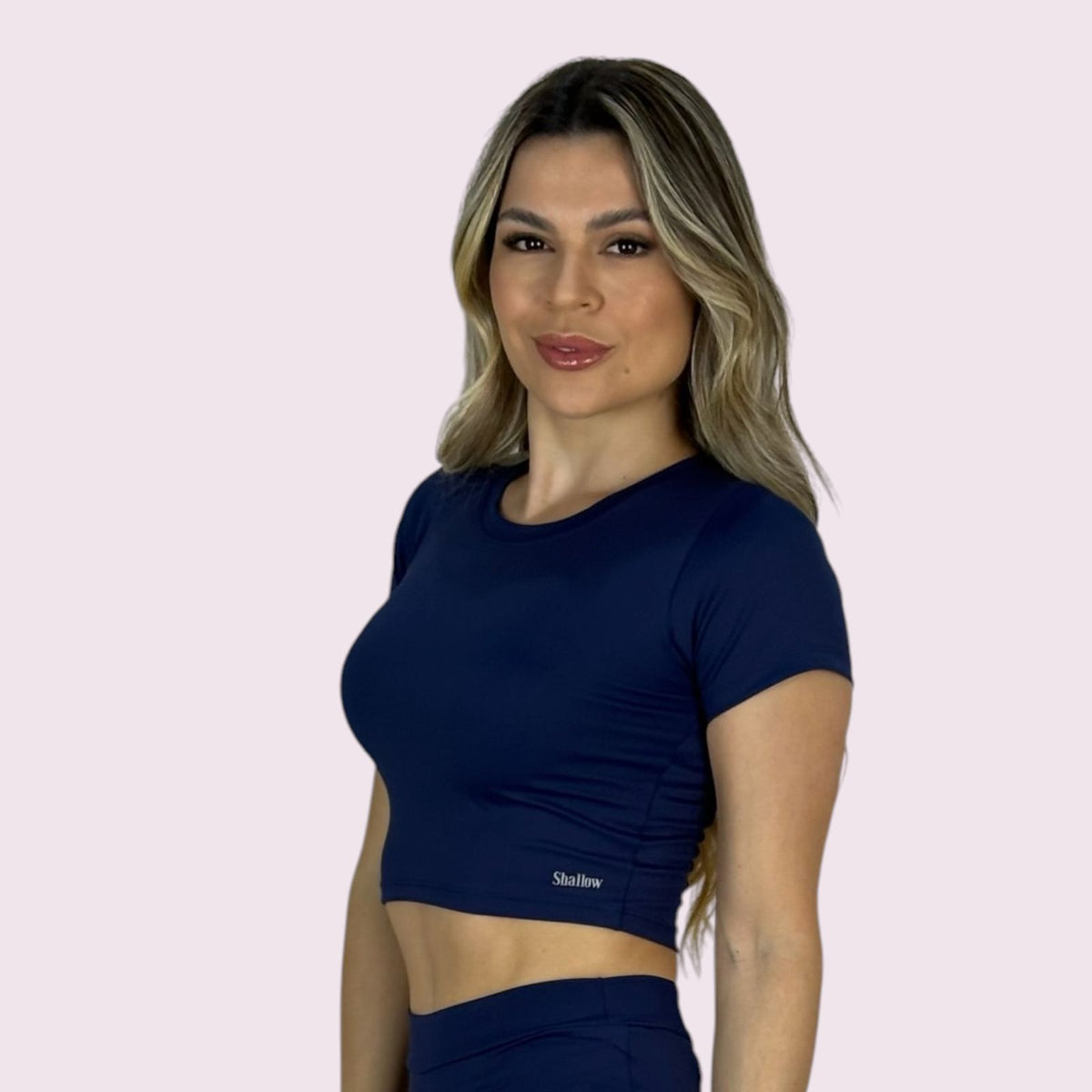 Cropped Lia Suplex Azul Marinho