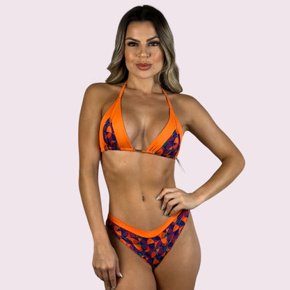 Biquíni Budelli Estampa Laranja