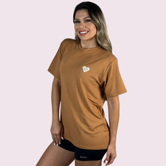 Camiseta Manga Curta Shallow Team Terracota Unissex