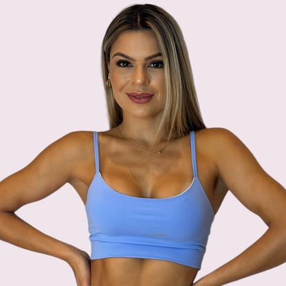 Top Isa Suplex Azul Candy