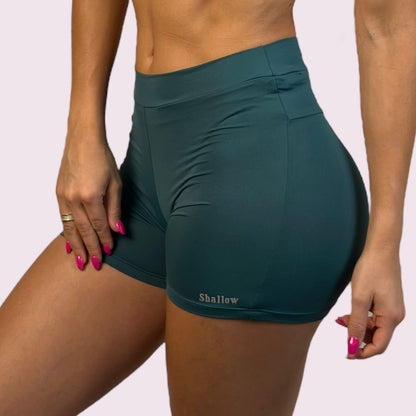 Shorts Elastic Empina Bumbum Suplex Verde