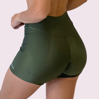 Shorts Cós V Metalizado Verde Militar