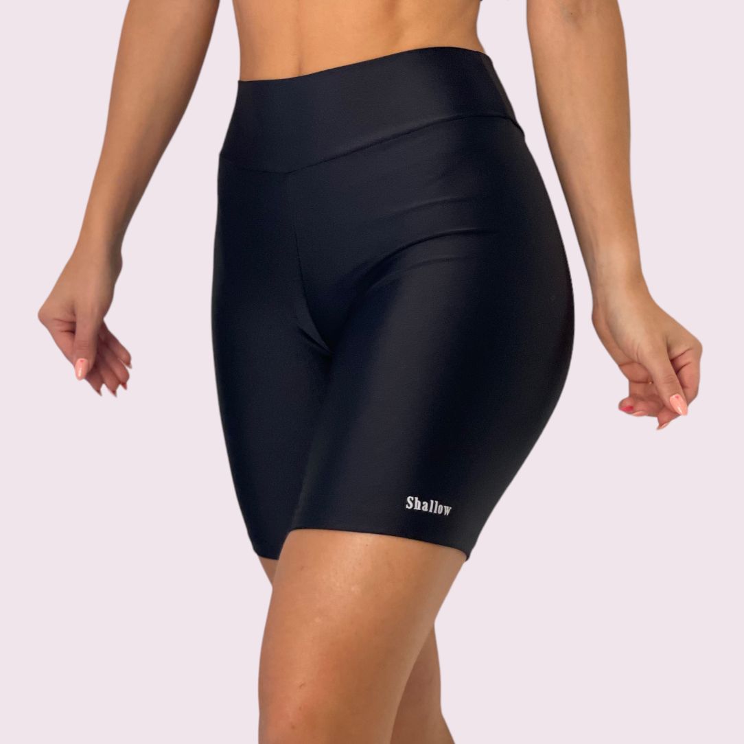 Bermuda Cós V Metalizado Preto