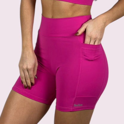 Bermuda com Bolso Suplex Block Pink