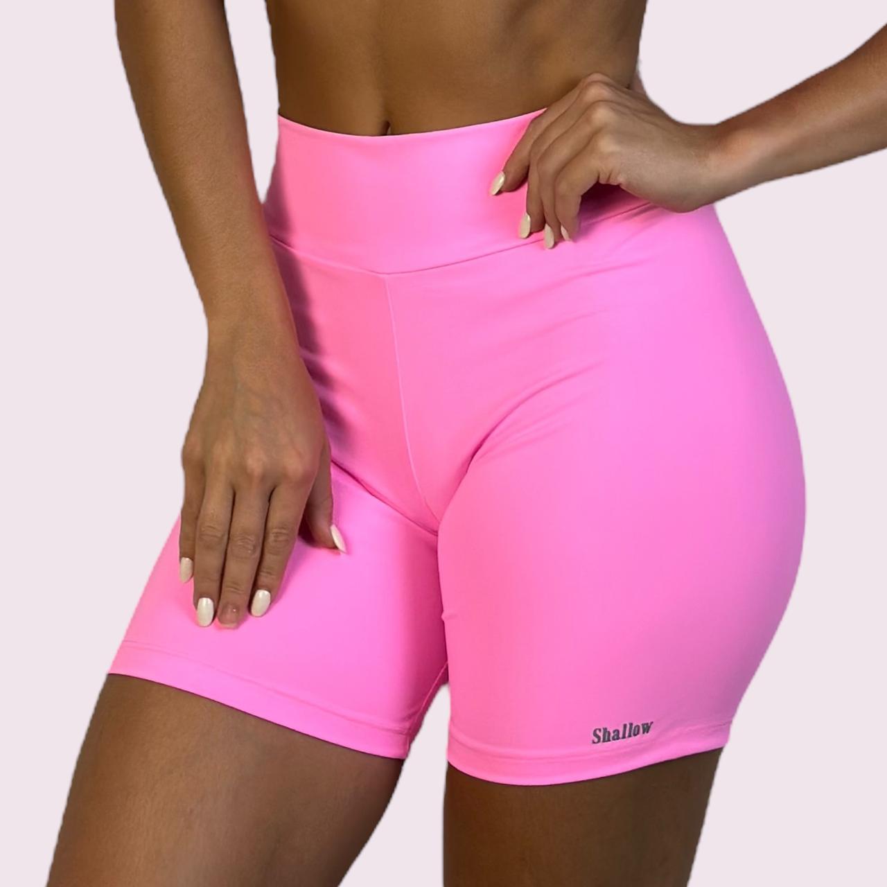 Shorts Cós V Suplex Rosa Neon