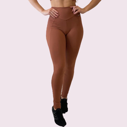 Legging Recortes Suplex Terracota