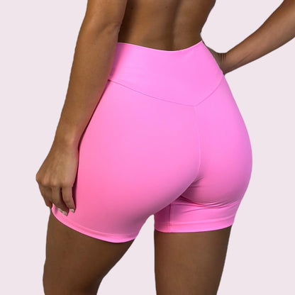Shorts Cós V Suplex Rosa Neon