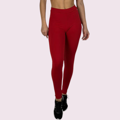 Legging Elastic Empina Bumbum Suplex Vermelho