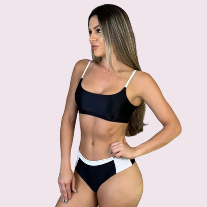 Biquíni Bali Preto com Branco