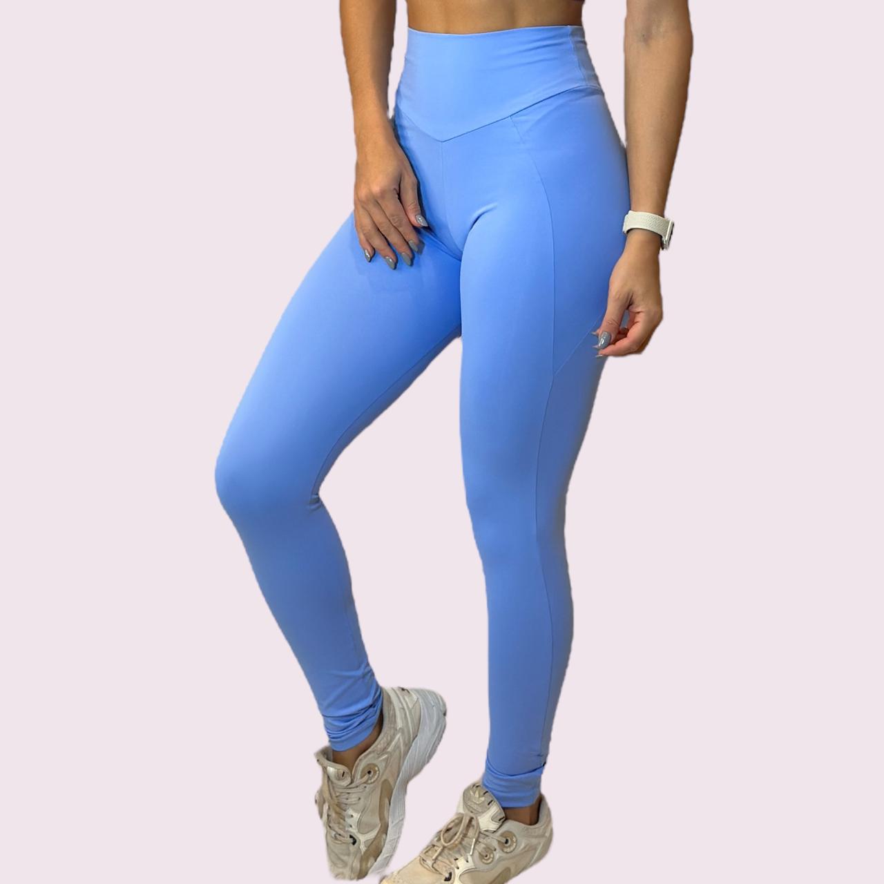 Legging Recortes Suplex Azul Candy