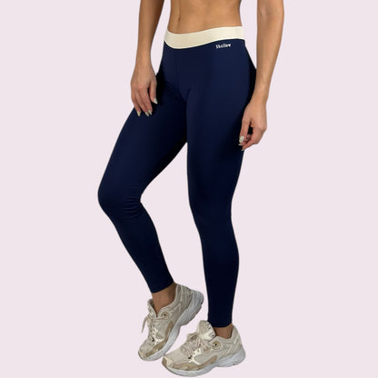 Legging Elastic Marinho com Off White