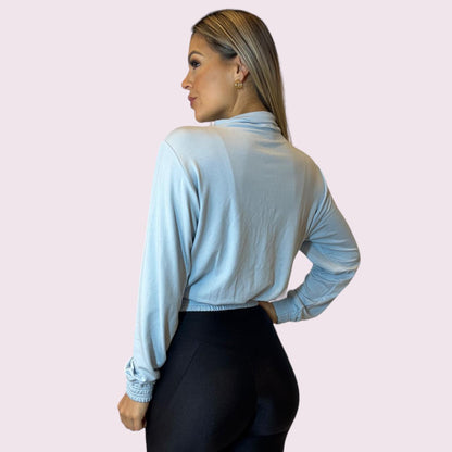 Casaco Tai Moletinho Azul Candy