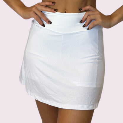 Shorts Saia Dani Dry Fit Branco