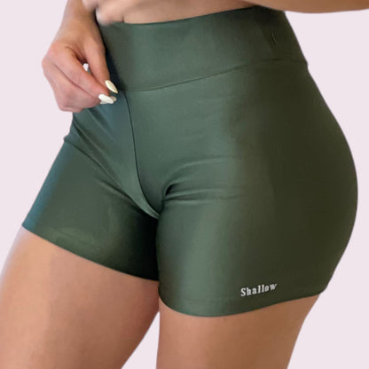 Shorts Cós V Metalizado Verde Militar