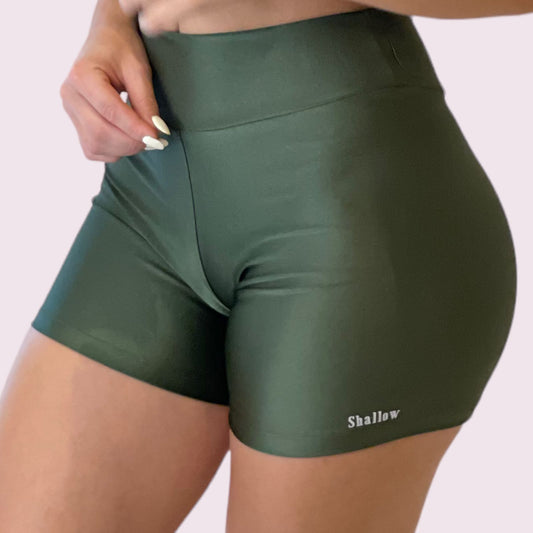 Shorts Cós V Metalizado Verde Militar