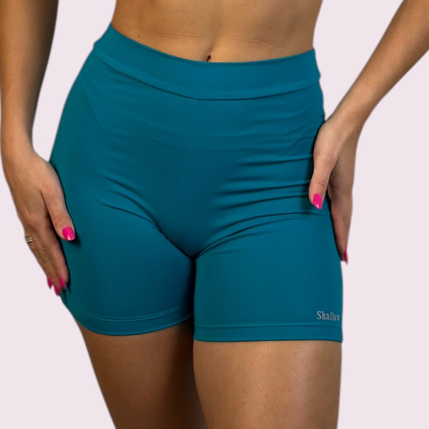 Shorts Elastic Empina Bumbum Suplex Verde Jade