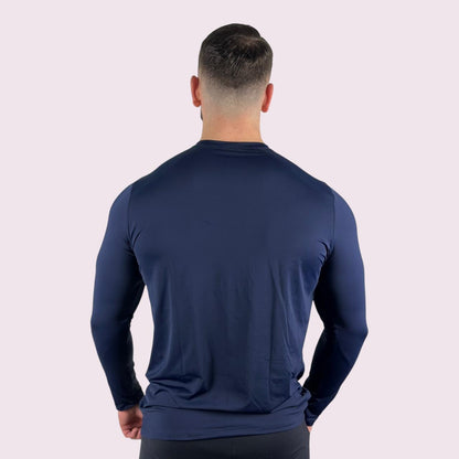 Camiseta Manga Longa Masculina Flow Marinho