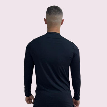 Camiseta Manga Longa Masculina Térmico Preto