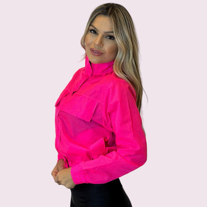 Corta Vento Tai Pink Neon