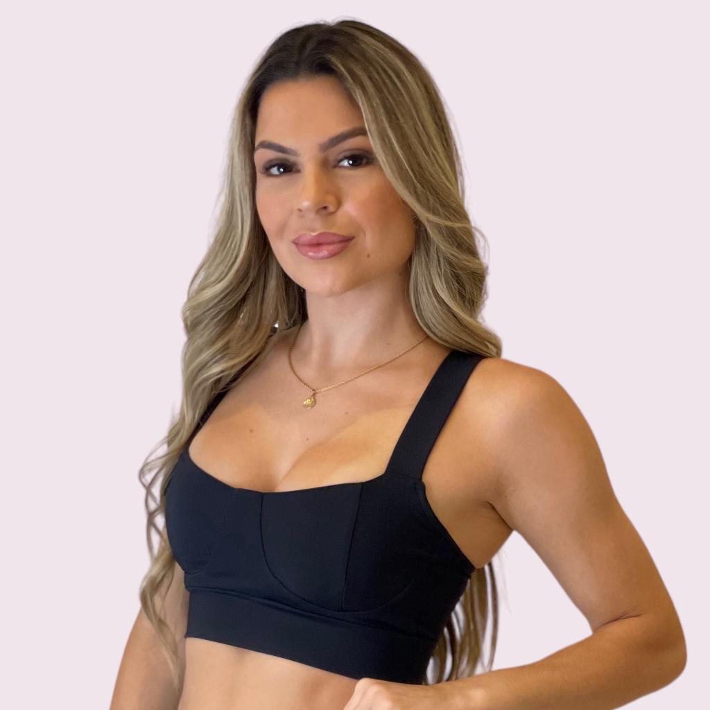 Top Paola Suplex Preto