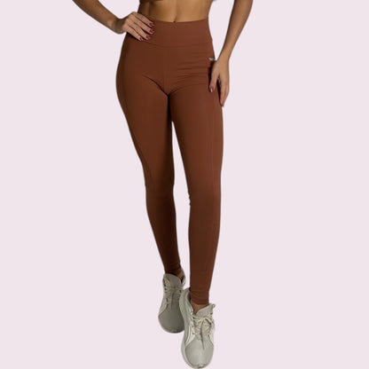 Legging com Bolso Suplex Terracota