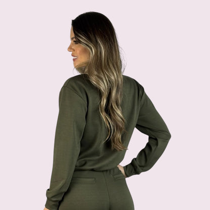 Moletom Scheila Verde Militar