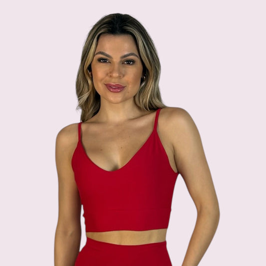 Top Cintia Suplex Vermelho