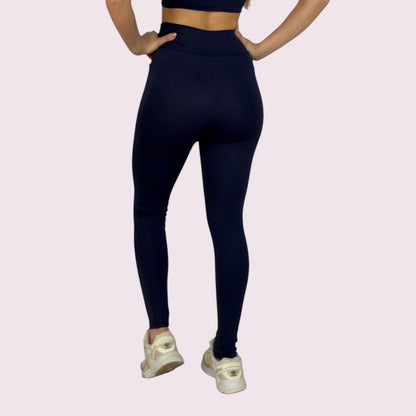 Legging com Bolso Suplex Marinho