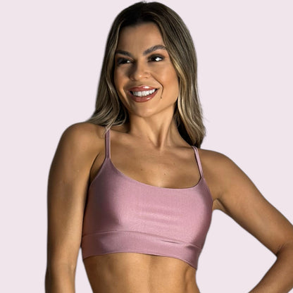 Top Isa Metalizado Malva