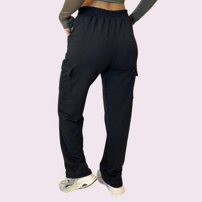 Calça Wide Moletom Preta