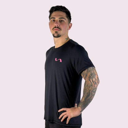Camiseta Masculina Manga Curta Run Preta
