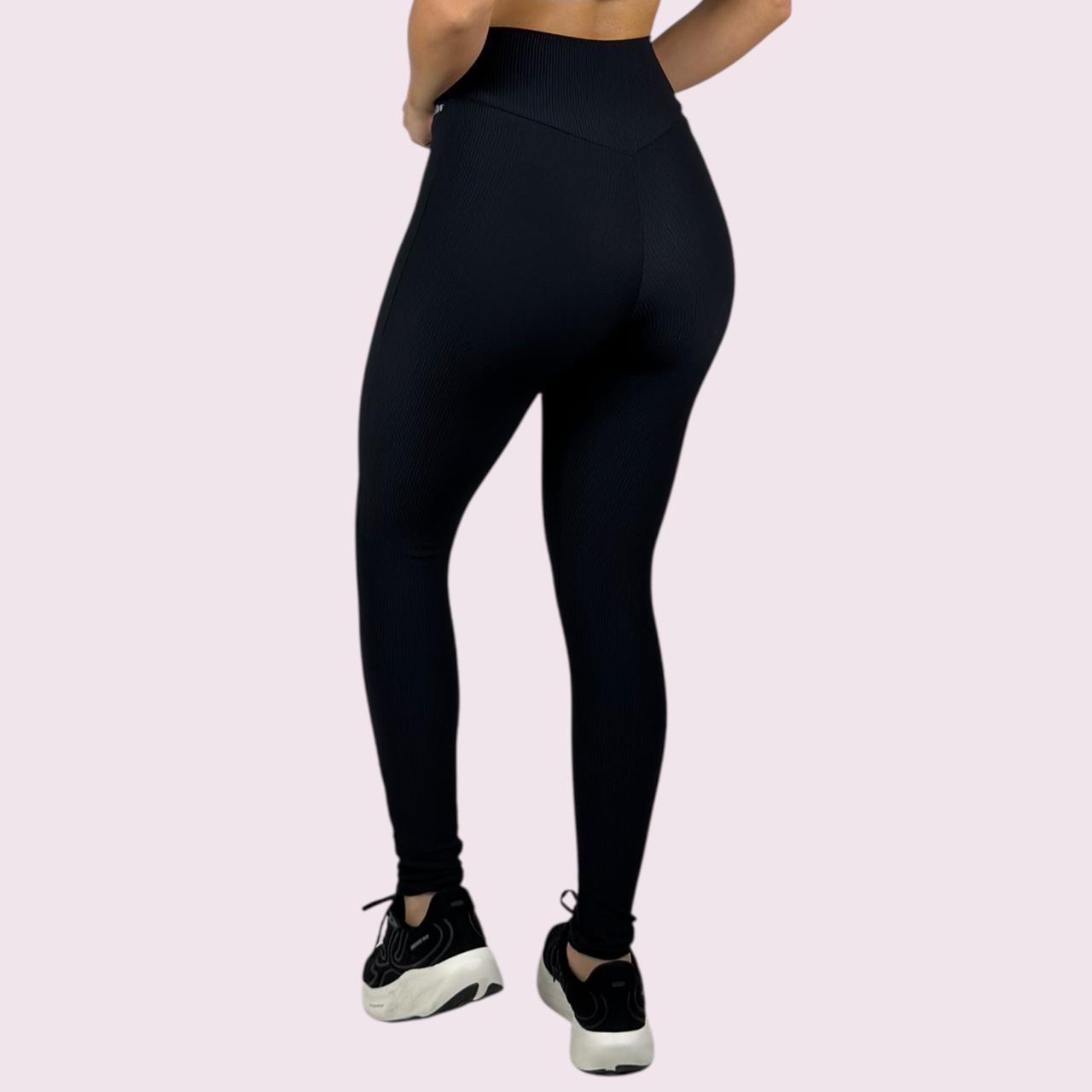 Legging Kim Cotelê Preto