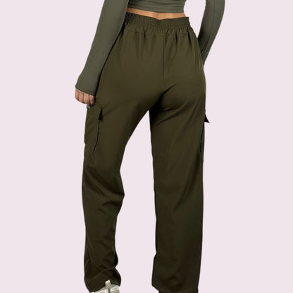 Calça Wide Verde Militar Unissex