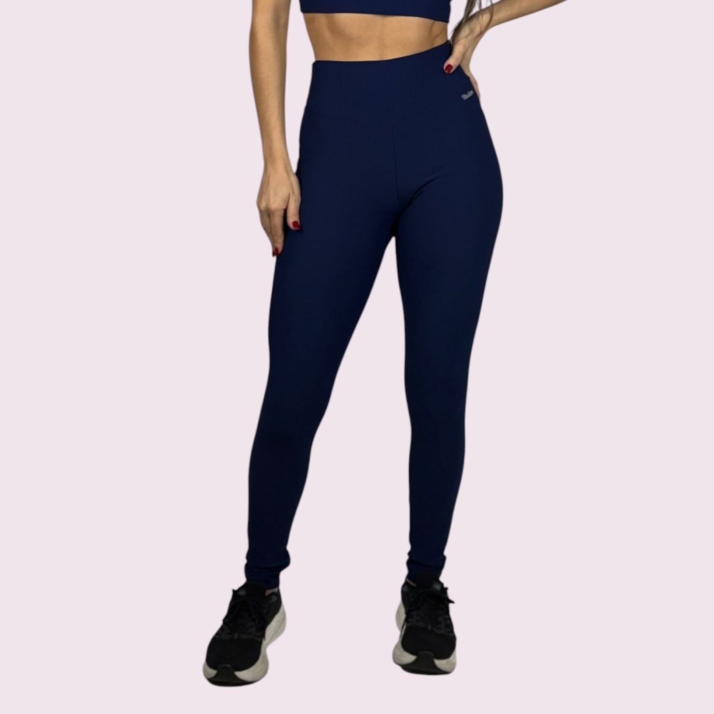 Legging Kim Cotelê Azul Imperial
