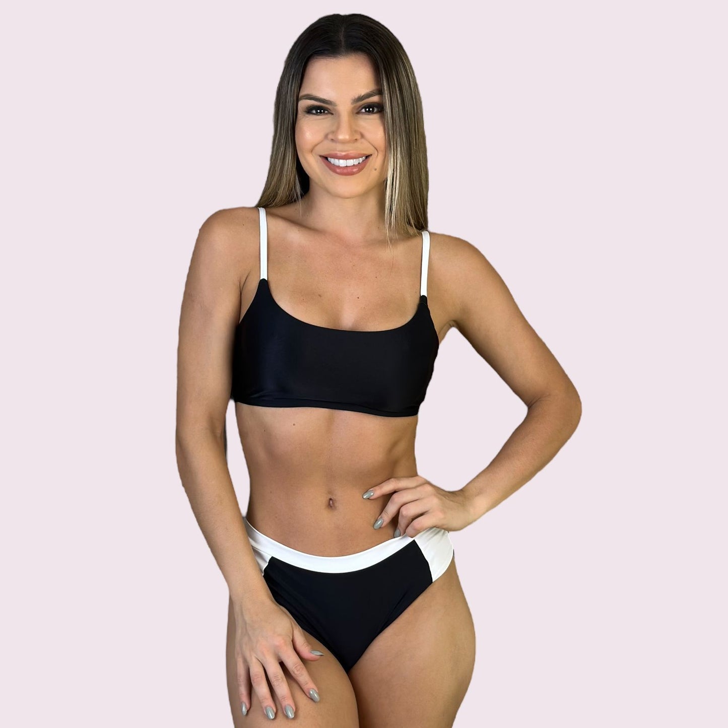 Biquíni Bali Preto com Branco