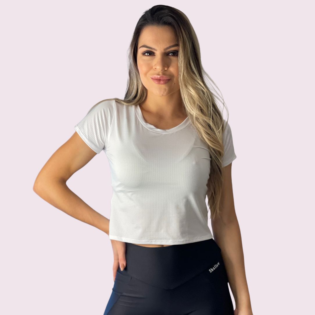 Cropped Dry Fit Branco