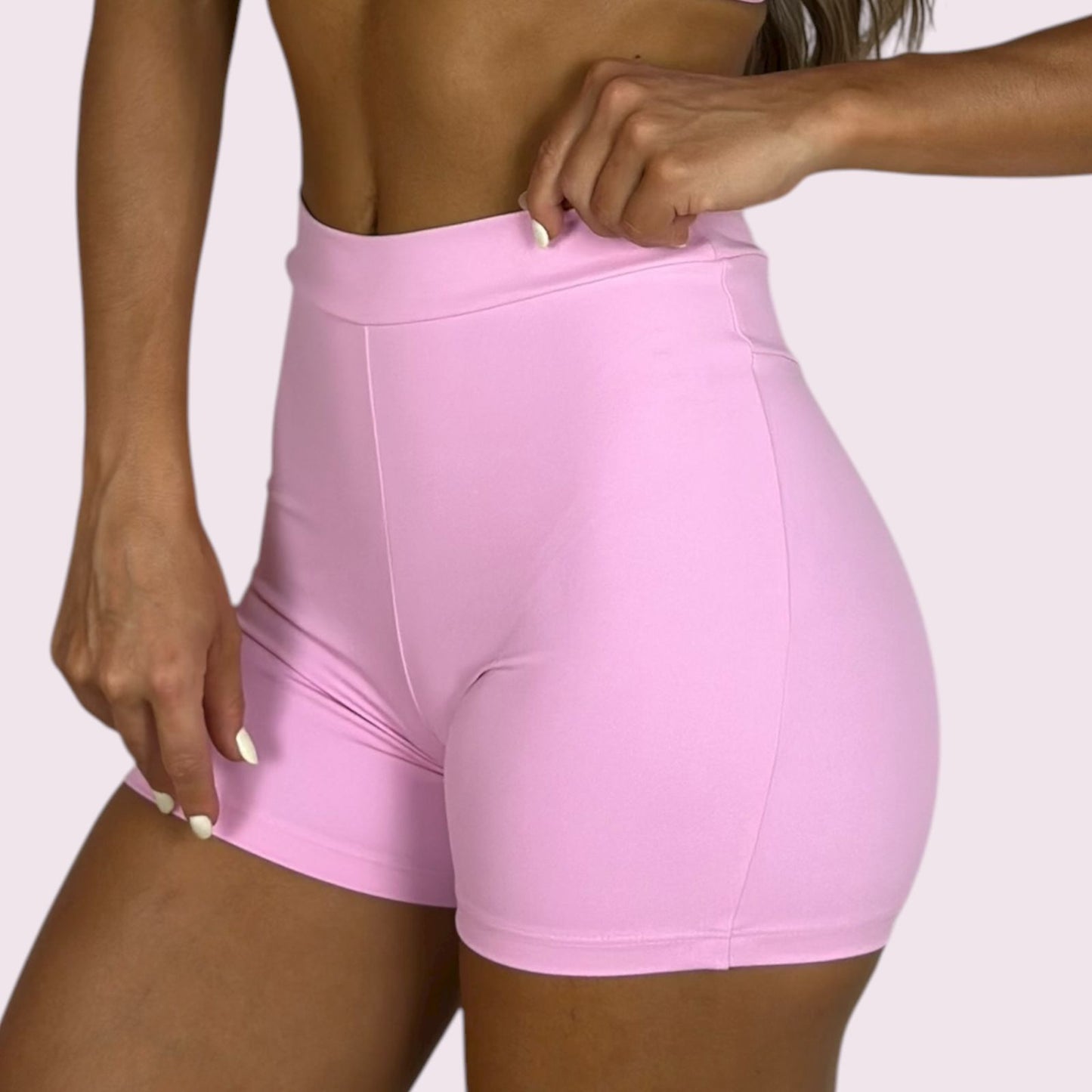 Shorts Elastic Suplex Rosa Candy