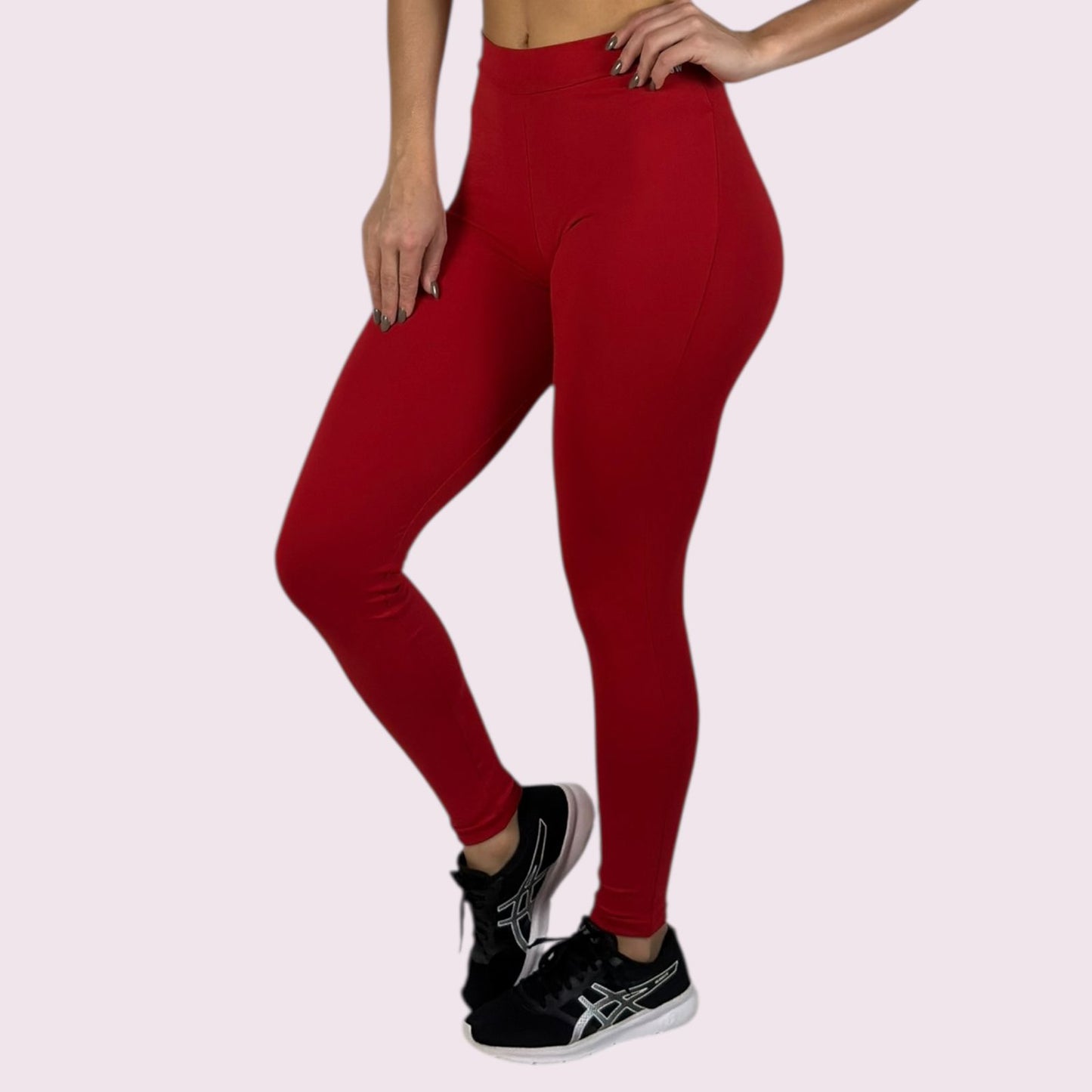 Legging Elastic Empina Bumbum Suplex Vermelho