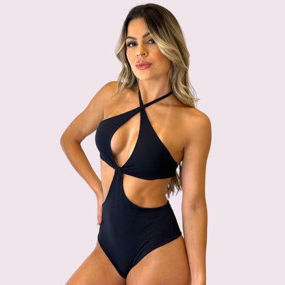 Maiô Tremiti Dots Preto